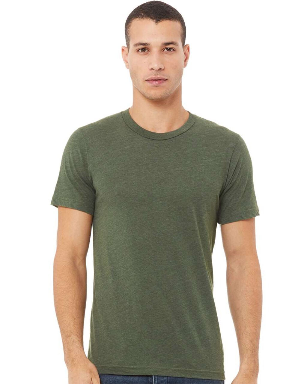 BELLA + CANVAS® Triblend Crewneck Short Sleeve T-Shirt for Summer Wear & Custom Print Everyday Tee